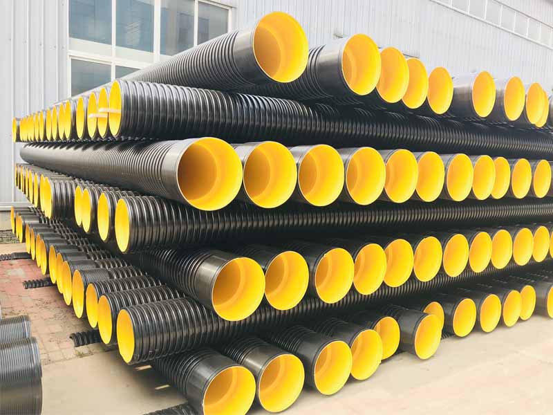 HDPE PP立式双壁波纹管生产线